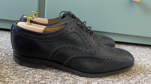 Loake bovey black brogues - loake,