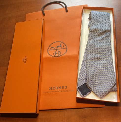 Stunning hermes silk tie - hermes,