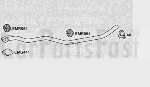 Exhaust middle pipe - exhaust,