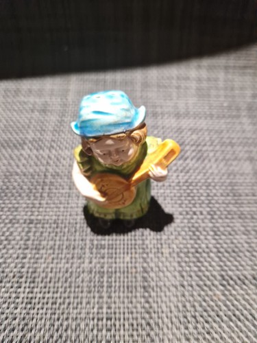 Vintage ceramic boy musician - boy,
