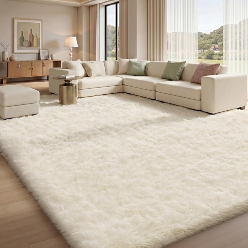 Fluffy rugs large shaggy - fluffy,