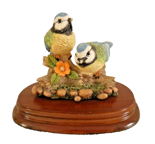 Pair blue tits from nature - of,