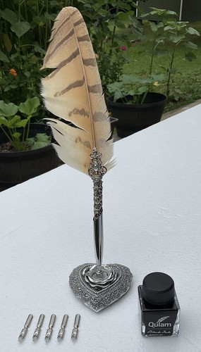 Feather dip pen - feather,