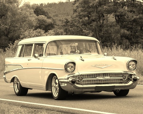 1957 chevrolet bel air station - chevrolet,
