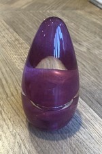 Langham Glass Egg Pink Paperweight
