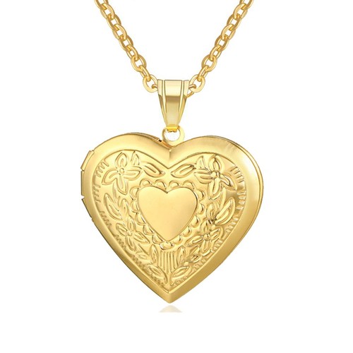 Romantic gold silver heart - gold,
