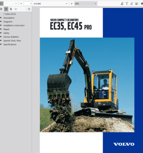 Volvo ec35 mini - ec35, excavator