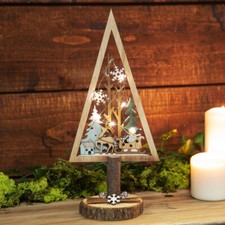 Wooden Christmas Tree with LED