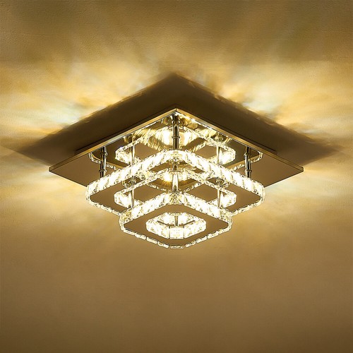 Led ceiling crystal chandelier - crystal,
