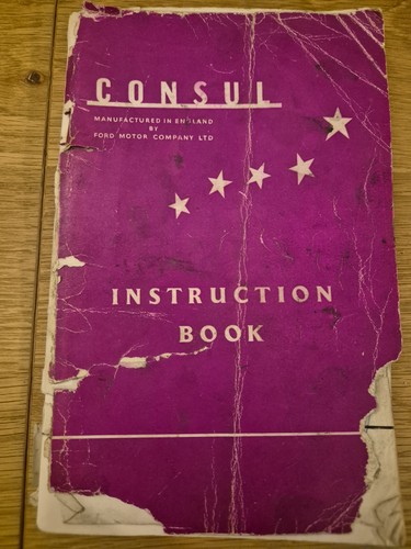 Ford consul instruction book - ford,