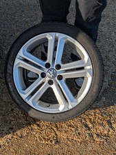 VW Polo Mk5 6R R-line Alloy Wheels Inc Tyres 5x100  6R0601025T 16"X7J ET48