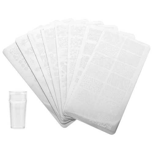 Set nail stamping plates diy - nail,