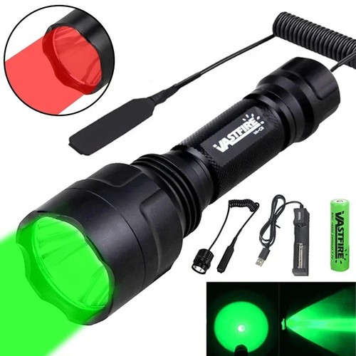 Long range red led flashlight - long,