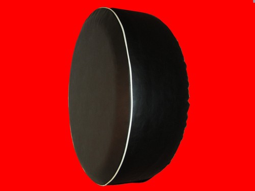 Spare wheel cover white trim - spare,