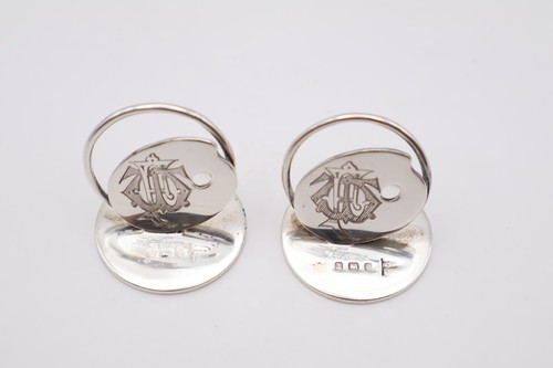 Antique solid silver pair - solid, of