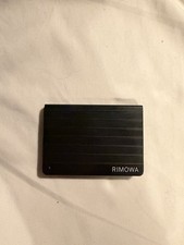 Black Rimowa Titanium Aluminium Card Holder Wallet