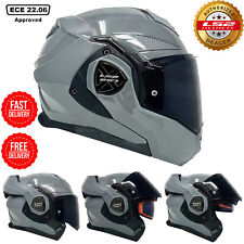 LS2 FF901 ADVANT X FLIP-UP MODULAR MOTORCYCLE CONVERTIBLE JET HELMET NARDO GREY
