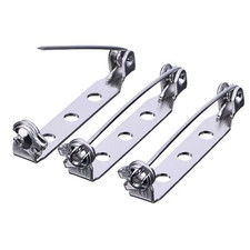 25mm Stainless Steel Brooch Pin Backs Safety Bar Badge Fasteners Crafting Sewing