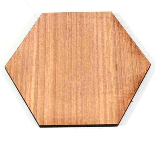 Wooden hexagon shapes laser - wooden,
