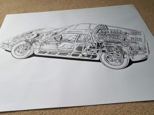Ferrari 365 cutaway - ferrari,