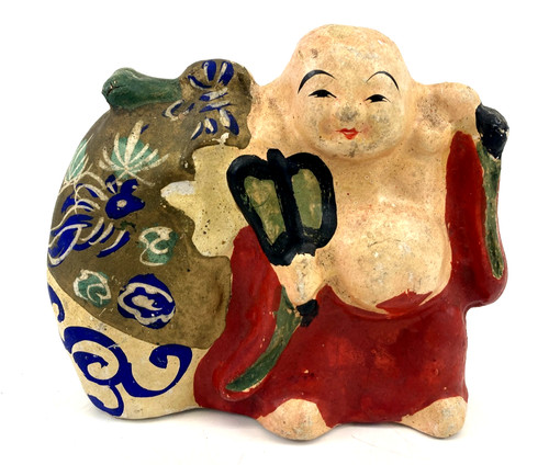 Japanese vintage clay - clay, doll