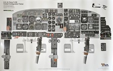 Cessna T37 Cockpit Training Poster