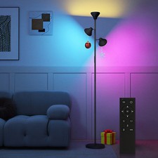HOMCOM RGB Floor Lamp with 3