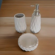3 Piece WHITE Set Ceramic