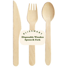 Wooden Cutlery Disposable Forks Spoons Knife Biodegradable for Catering Wedding
