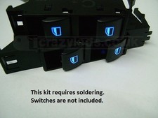 Fits BMW E46 Ci Coupe / Saloon / Touring LED Electric window switch conversion