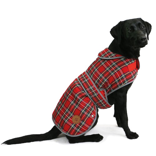 Ancol muddy paws tartan dog - muddy,