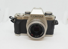 CONTAX Aria 70th years SLR 35mm Camera + tessar 45mm F/2.8 Lens From JAPAN