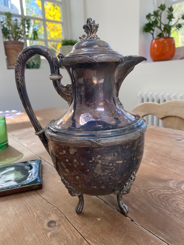 Silver plate teapot offers - silver,
