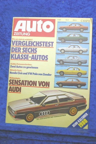 Car magazine audi coupe - magazine, 2/80