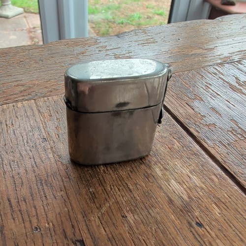 Vintage silver metal tavel - -,