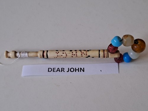 Antique bone lace bobbin - bone, with