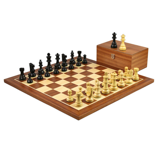 Mahogany chess set - mahogany, inch