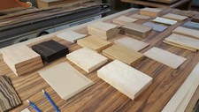Natural Wood Veneer Samples, HIGHEST QUALITY, A5, 220mm x 150mm, marquetry