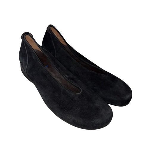 Wolky black suede - suede, split