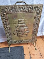 Brass Fire Guard Antique
