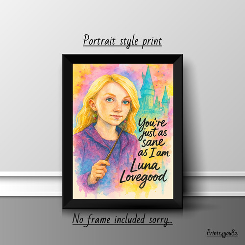 Luna lovegood quote print - luna,