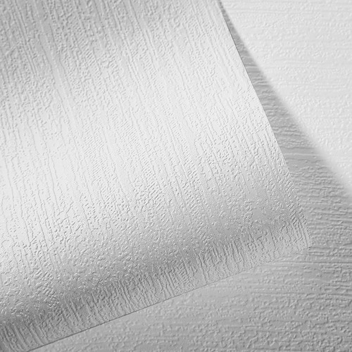 White paintable wallpaper - white,