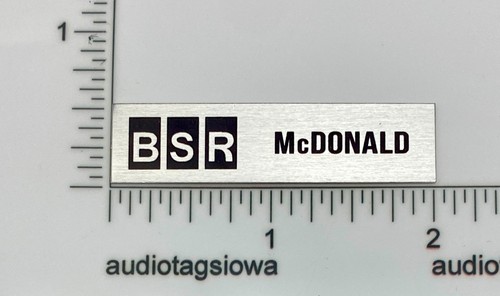 Bsr mcdonald turntable - mcdonald,
