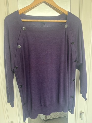 Jaeger 100 wool jumper purple - jumper,