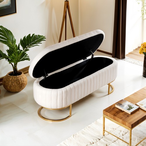 Teddy velvet upholstered - upholstered, bench