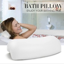Luxury Bathroom Spa Bath Pillow Non-Slip Comfortable Headrest Cushion Bathtub uk