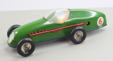 TRI-ANG MINIC RACER No.1 CLOCKWORK TINPLATE RACING CAR 13M GREEN VINTAGE 1950s