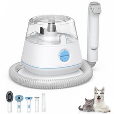 Pet Grooming Vacuum Kit Cat Dog Groomer Clipper Brush Suction Tools Set