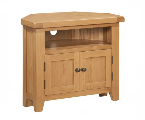 Oak corner unit - tv, solid