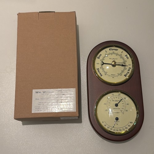 Widdop wooden barometer - widdop,